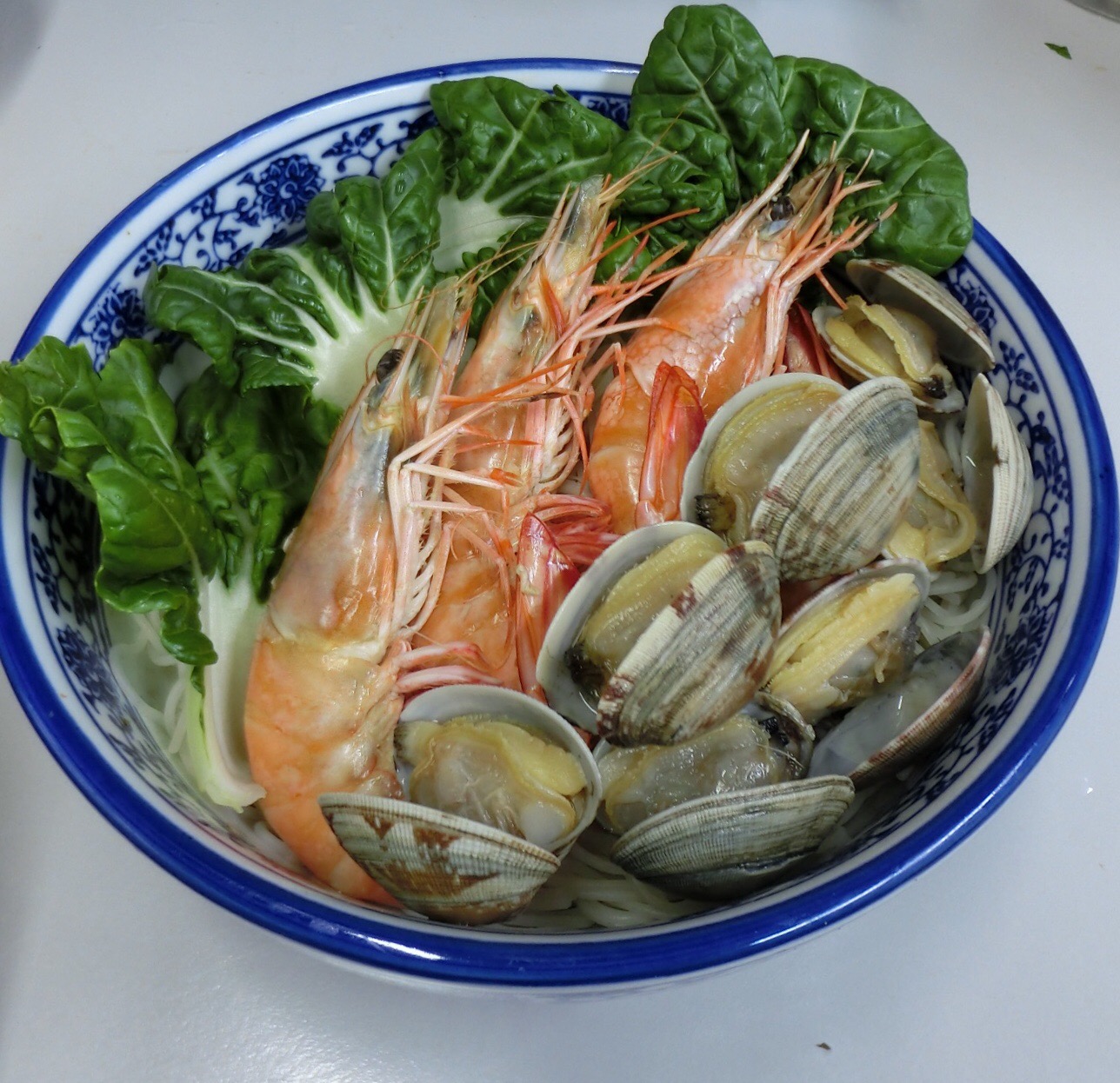 二鲜 Prawn + Clams